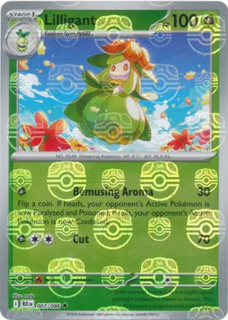 Lilligant⁣ - Black Bolt: Master Ball Foil (Uncommon)⁣ [007] English / Near Mint / Reverse-Holo Normal