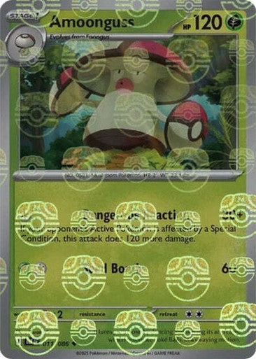 Amoonguss⁣ - Black Bolt: Master Ball Foil (Uncommon)⁣ [011] English / Near Mint / Reverse-Holo Normal