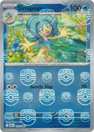 Simipour⁣ - Black Bolt: Master Ball Foil (Uncommon)⁣ [018] English / Near Mint / Reverse-Holo Normal