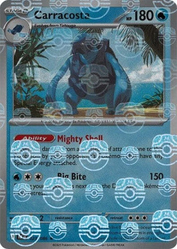 Carracosta⁣ - Black Bolt: Master Ball Foil (Rare)⁣ [023] English / Near Mint / Reverse-Holo Normal
