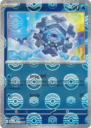 Cryogonal⁣ - Black Bolt: Poké Ball Foil (Uncommon)⁣ [027] English / Near Mint / Reverse-Holo Normal
