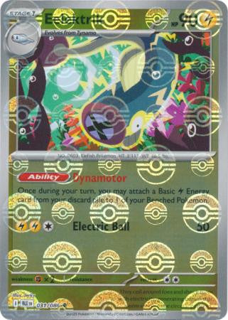 Eelektrik⁣ - Black Bolt: Poké Ball Foil (Uncommon)⁣ [031] English / Near Mint / Reverse-Holo Normal