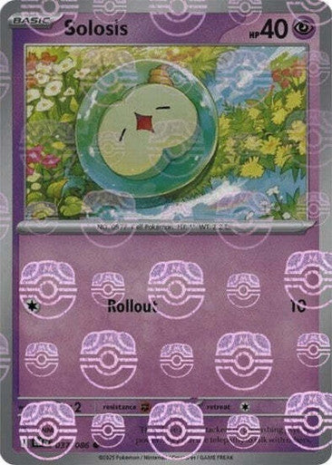 Solosis⁣ - Black Bolt: Master Ball Foil (Common)⁣ [037] English / Near Mint / Reverse-Holo Normal