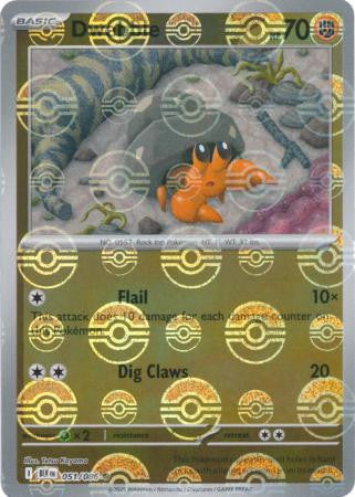 Dwebble⁣ - Black Bolt: Poké Ball Foil (Common)⁣ [051] English / Near Mint / Reverse-Holo Normal