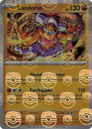 Landorus⁣ - Black Bolt: Master Ball Foil (Rare)⁣ [053] English / Near Mint / Reverse-Holo Normal