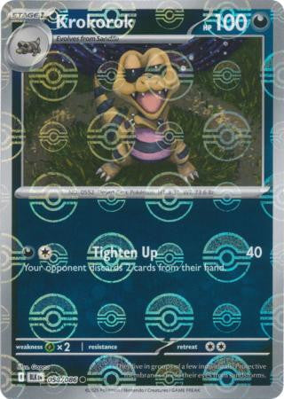 Krokorok⁣ - Black Bolt: Poké Ball Foil (Common)⁣ [058] English / Near Mint / Reverse-Holo Normal