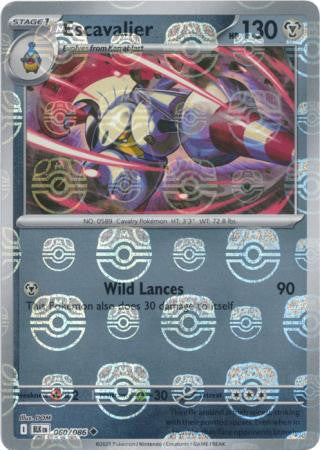 Escavalier⁣ - Black Bolt: Master Ball Foil (Uncommon)⁣ [060] English / Near Mint / Reverse-Holo Normal