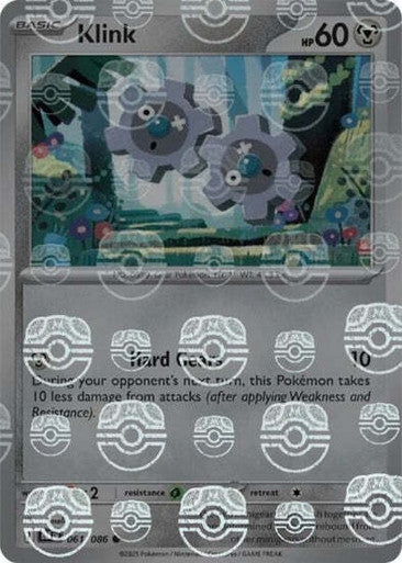 Klink⁣ - Black Bolt: Master Ball Foil (Common)⁣ [061] English / Near Mint / Reverse-Holo Normal