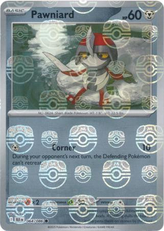 Pawniard⁣ - Black Bolt: Master Ball Foil (Common)⁣ [064] English / Near Mint / Reverse-Holo Normal