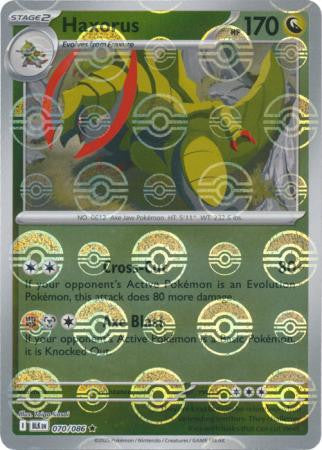 Haxorus⁣ - Black Bolt: Poké Ball Foil (Rare)⁣ [070] English / Near Mint / Reverse-Holo Normal