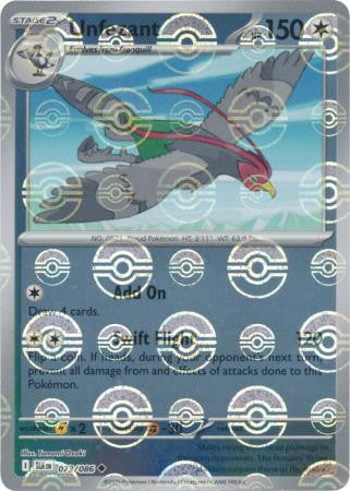 Unfezant⁣ - Black Bolt: Poké Ball Foil (Uncommon)⁣ [073] English / Near Mint / Reverse-Holo Normal
