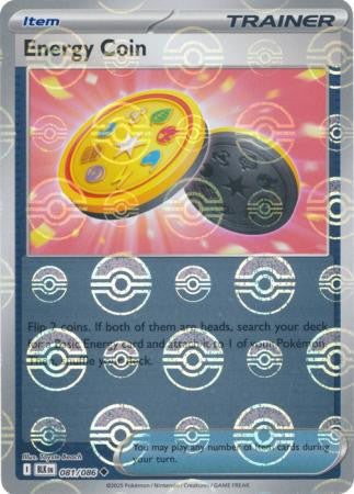 Energy Coin⁣ - Black Bolt: Poké Ball Foil⁣ (Uncommon)⁣ [081] English / Near Mint / Reverse-Holo Normal