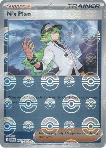 N's Plan⁣ - Black Bolt: Poké Ball Foil⁣ (Uncommon)⁣ [083] English / Near Mint / Reverse-Holo Normal