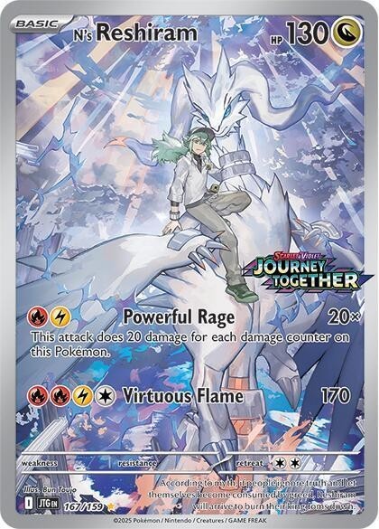 N's Reshiram - Journey Together: Additionals (Stamped Promo) [167] Kortspil