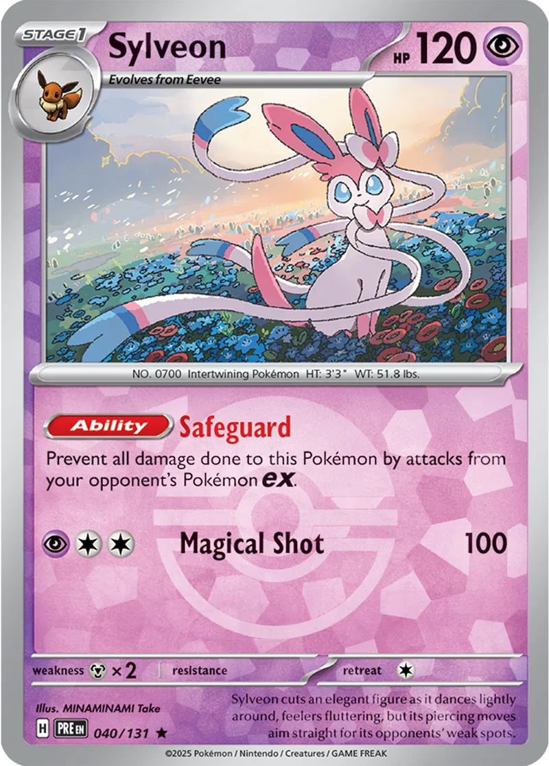 Sylveon - Prismatic Evolutions: Poké Ball Foil (Rare) [040] Kortspil
