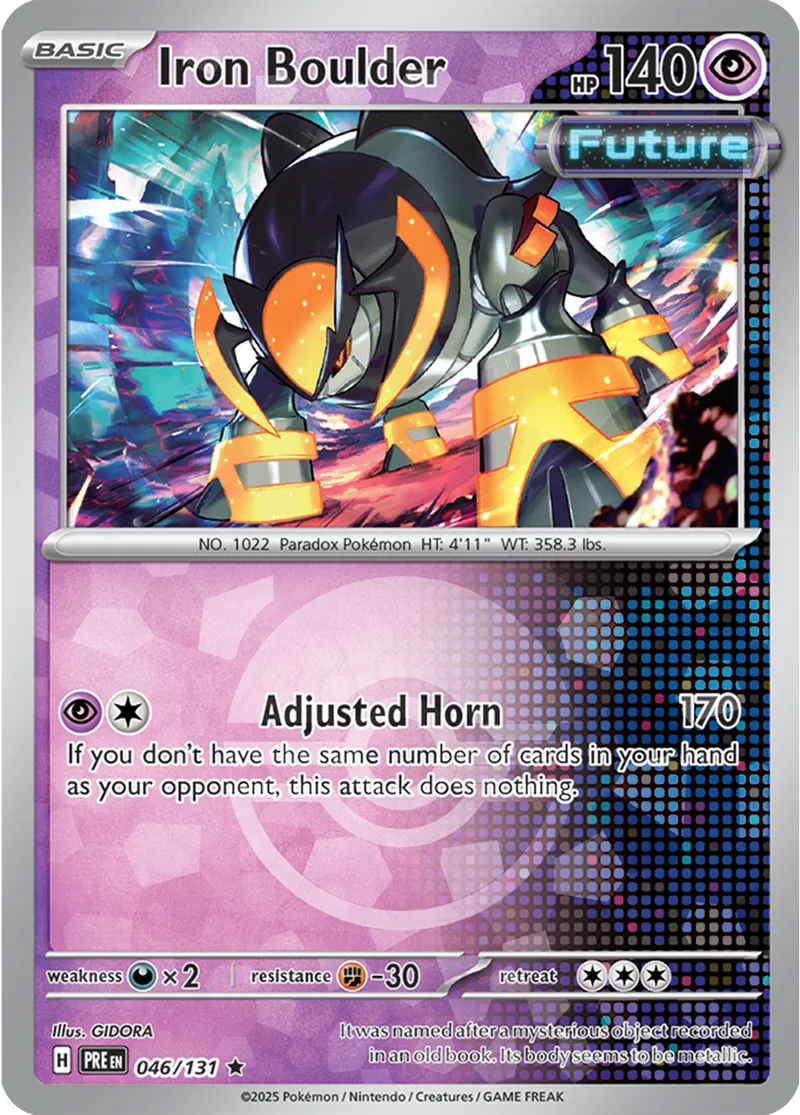 Iron Boulder - Prismatic Evolutions: Poké Ball Foil (Rare) [046] Kortspil
