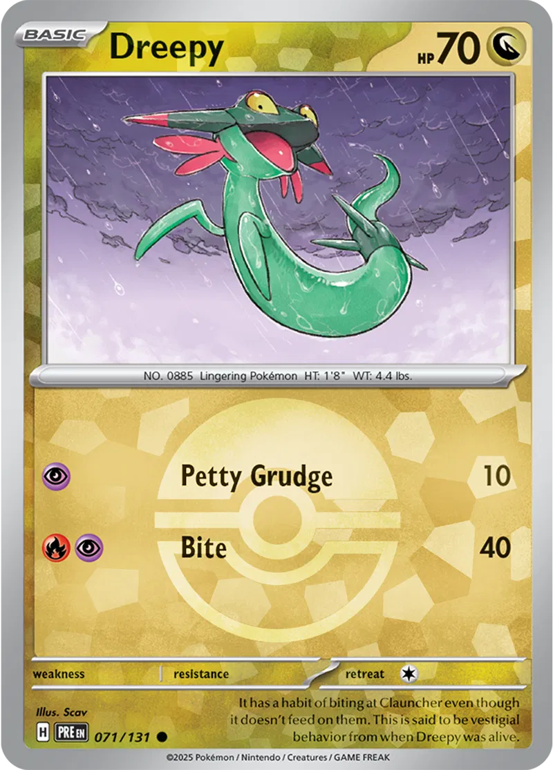 Dreepy - Prismatic Evolutions: Poké Ball Foil (Common) [071] Kortspil