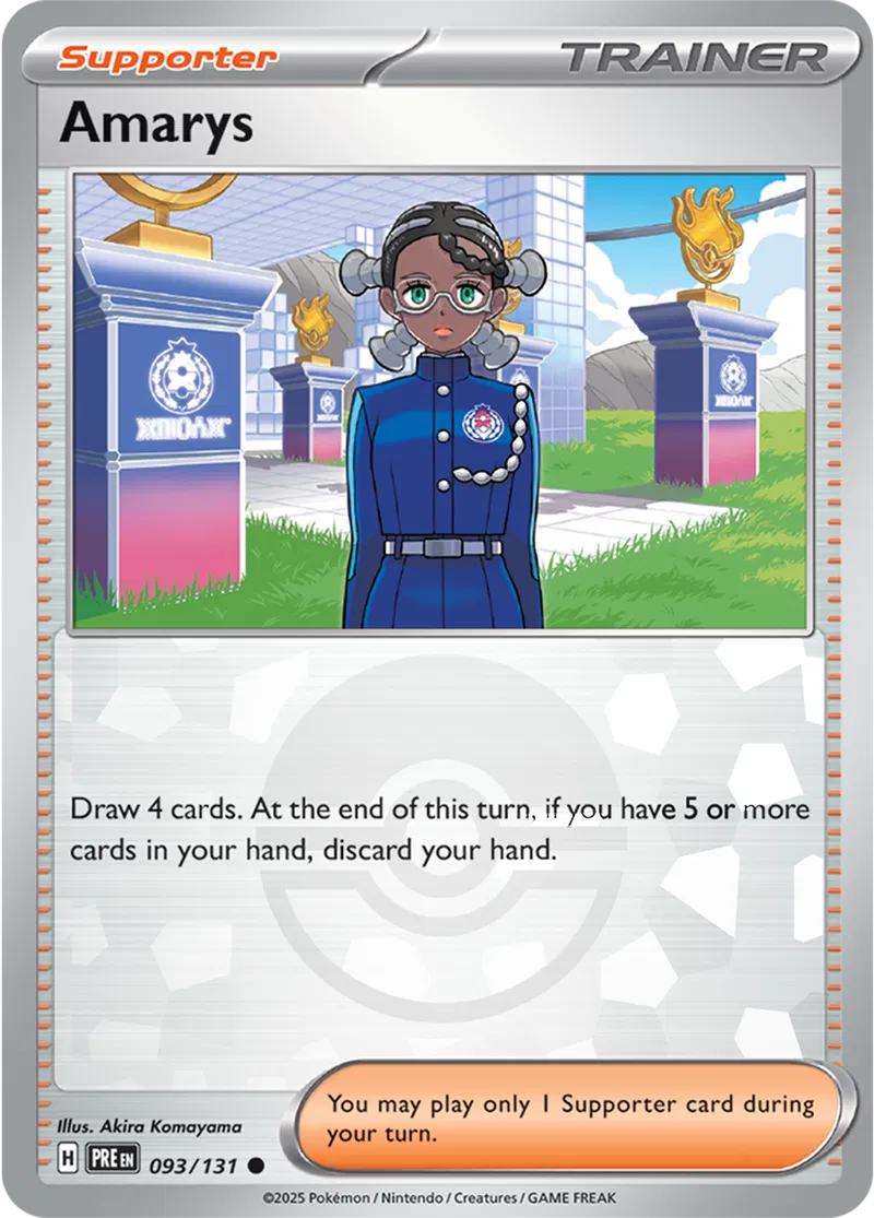 Amarys - Prismatic Evolutions: Poké Ball Foil (Common) [093] Kortspil