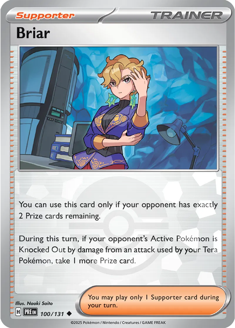 Briar - Prismatic Evolutions: Poké Ball Foil (Uncommon) [100] Kortspil