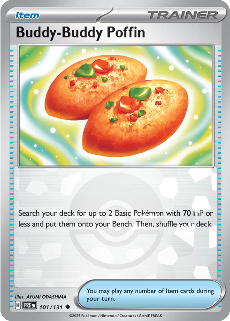 Buddy-Buddy Poffin - Prismatic Evolutions: Poké Ball Foil (Uncommon) [101] Kortspil