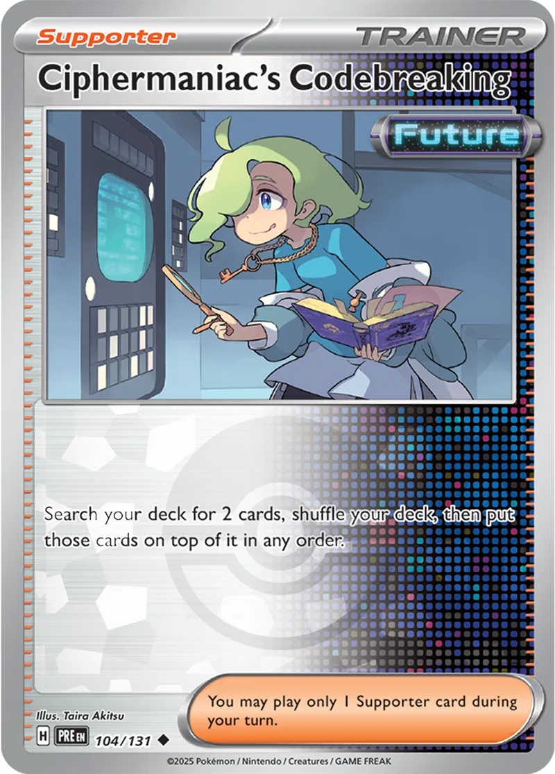 Ciphermaniac's Codebreaking - Prismatic Evolutions: Poké Ball Foil (Uncommon) [104] Kortspil