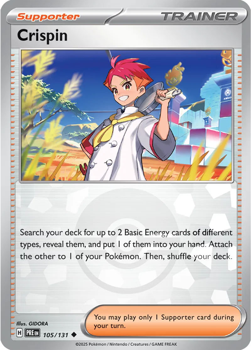 Crispin - Prismatic Evolutions: Poké Ball Foil (Uncommon) [105] Kortspil