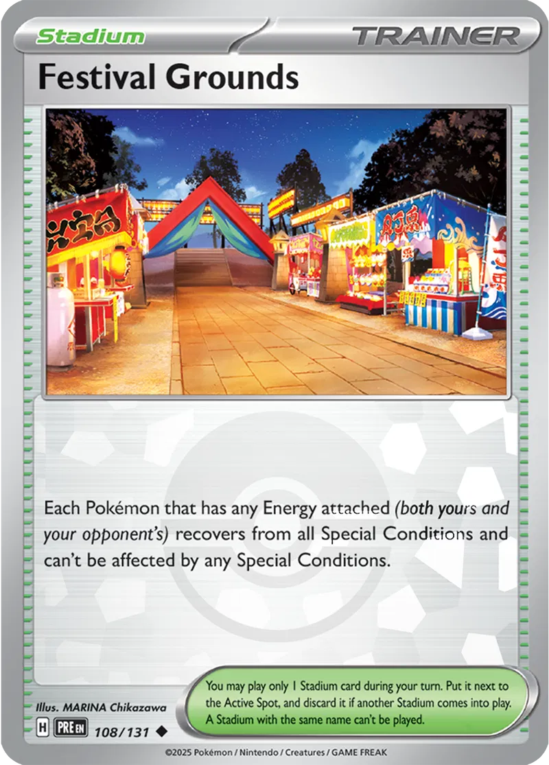 Festival Grounds - Prismatic Evolutions: Poké Ball Foil (Uncommon) [108] Kortspil
