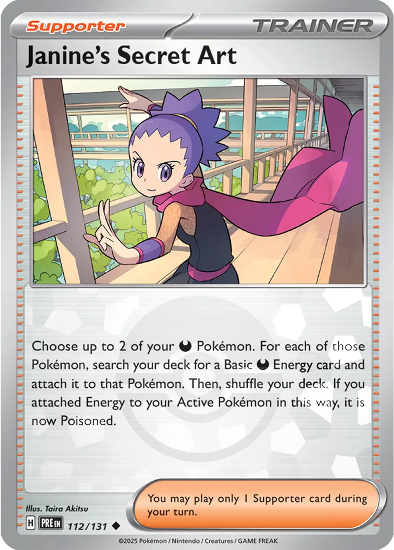 Janine's Secret Art - Prismatic Evolutions: Poké Ball Foil (Uncommon) [112] Kortspil