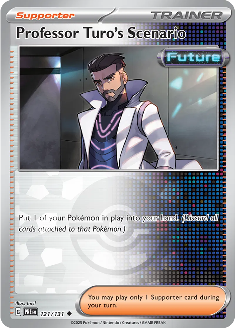 Professor Turo's Scenario - Prismatic Evolutions: Poké Ball Foil (Uncommon) [121] Kortspil