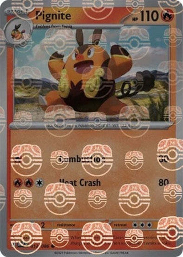 Pignite⁣ - White Flare: Additionals⁣ (Common)⁣ [012] English / Near Mint / Reverse-Holo Normal
