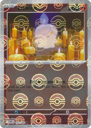 Litwick⁣ - White Flare: Poké Ball Foil⁣ (Common)⁣ [016] English / Near Mint / Reverse-Holo Normal