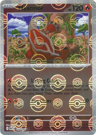 Heatmor⁣ - White Flare: Poké Ball Foil⁣ (Uncommon)⁣ [019] English / Near Mint / Reverse-Holo Normal