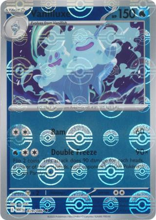 Vanilluxe⁣ - White Flare: Poké Ball Foil⁣ (Uncommon)⁣ [029] English / Near Mint / Reverse-Holo Normal
