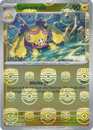 Galvantula⁣ - White Flare: Additionals⁣ (Uncommon)⁣ [034] English / Near Mint / Reverse-Holo Normal