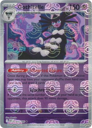 Gothitelle⁣ - White Flare: Additionals⁣ (Rare)⁣ [043] English / Near Mint / Reverse-Holo Normal