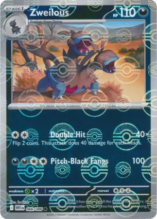 Zweilous⁣ - White Flare: Poké Ball Foil⁣ (Common)⁣ [066] English / Near Mint / Reverse-Holo Normal