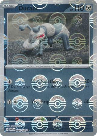 Durant - White Flare: Poke Ball Foil (Uncommon) [070] Kortspil