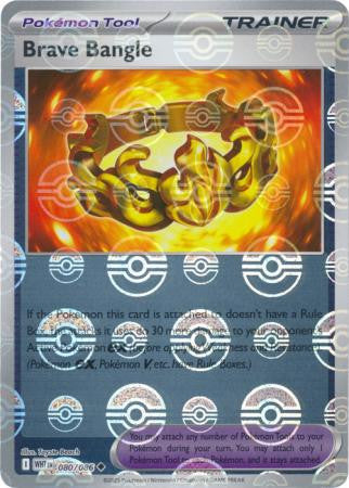 Brave Bangle⁣ - White Flare: Poké Ball Foil⁣ (Uncommon)⁣ [080] English / Near Mint / Reverse-Holo Normal
