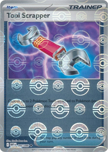 Tool Scrapper⁣ - White Flare: Poké Ball Foil⁣ (Uncommon)⁣ [085] English / Near Mint / Reverse-Holo Normal