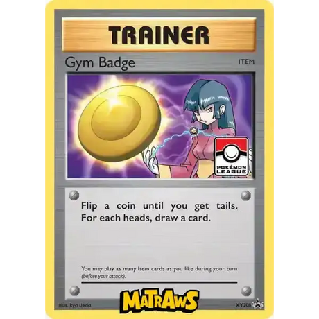 (XY208) Gym Badge (Sabrina) - Holo Pokémon League Promo Enkeltkort XY Promos 