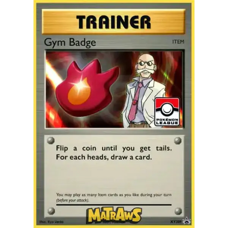 (XY209) Gym Badge (Blaine) - Holo Pokémon League Promo Enkeltkort XY Promos 