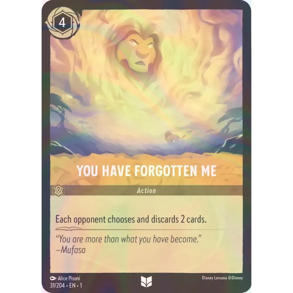 You Have Forgotten Me - Foil (Uncommon) - 31/204 - Disney