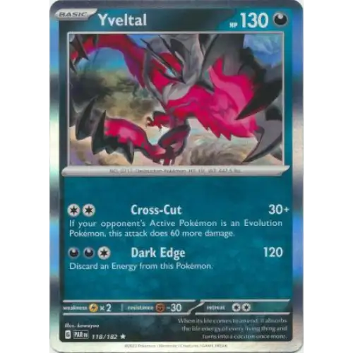 Yveltal - Holo - 118/182 - Enkeltkort