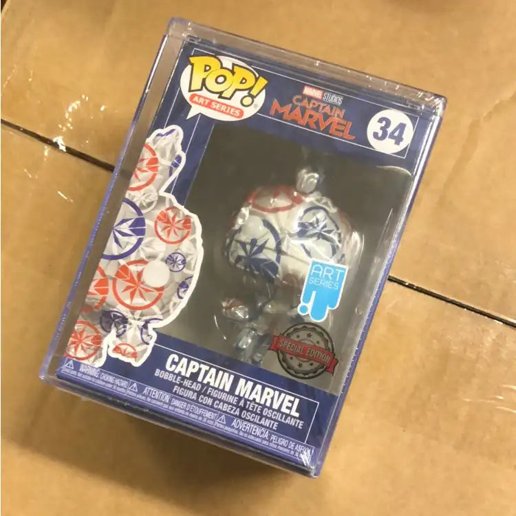 Funko Pop! Art Series: Marvel, Patriotic Age - Captain Marvel #34 (inkl. Hard Acrylic Box)